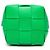 Cassette Borsa a secchiello Bottega Veneta Small Nappa Maxi Intrecciato Verde - vista 3