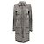 Black & White Chanel Boucle Collared Coat Size FR 36
