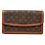 Clutch Bag Louis Vuitton Monogram Pochette Dame GM Marrom