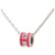 Hermès Hermes Pop H Pendant Chain Metal and Enamel Mini Pink  - view 1