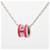 Hermès Hermes Pop H Pendant Chain Metal and Enamel Mini Pink  - view 2