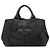 Tote Black Prada Denim Canapa Logo Satchel