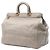 Borsa satchel Prada Vitello Daino Canapa Logo Frame grigia Grigio - vista 2