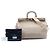 Borsa satchel Prada Vitello Daino Canapa Logo Frame grigia Grigio - vista 7