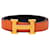 Hermès Constance H Reversibler Gürtel aus Box Calf Orange  - Ansicht 1