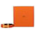 Hermès Constance H Reversibler Gürtel aus Box Calf Orange  - Ansicht 7