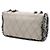Chanel CC gesteppte Lammfell Tweedy Flap Schultertasche Grau - Ansicht 2