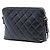 Borsa a tracolla Chanel CC in agnello trapuntato nero - vista 2