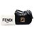 Borsa a tracolla Fendi Nano Leather FF C mon nera Nero - vista 7