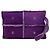 Clutch Chanel CC in scamosciato e shearling viola Porpora