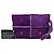 Clutch Chanel CC in scamosciato e shearling viola Porpora - vista 7