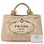 Borsa Tote e Borsa Satchel Prada Small Canvas Canapa Logo beige - vista 7