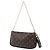 Borsa Louis Vuitton Monogram Multi Pochette Accessoires marrone - vista 2