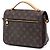 Borsa Louis Vuitton Monogram Pochette Metis marrone - vista 2