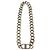 Dior Silberne CD-Logo Gliederkette, versilbert