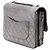 Borsa a tracolla Chanel Medium Metallic Crackled Calfskin Clams Pocket Flap Grigia Grigio - vista 2