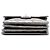 Borsa a tracolla Chanel Medium Metallic Crackled Calfskin Clams Pocket Flap Grigia Grigio - vista 3