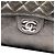 Borsa a tracolla Chanel Medium Metallic Crackled Calfskin Clams Pocket Flap Grigia Grigio - vista 5