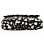 Borsa a tracolla Chanel CC Tweed nera con schizzi di vernice Nero - vista 3