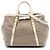 Brown Prada Canvas Canapa Logo Bow Satchel