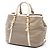 Brown Prada Canvas Canapa Logo Bow Satchel - view 2