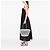 Borsa Tote Shopper Prada in PVC Canapa bianco con logo - vista 6
