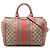 Borsa Boston e borsa a mano Gucci Medium GG Canvas Web Joy beige