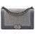 Borsa a tracolla Chanel Old Medium Chevron Denim Boy Flap Blu
