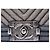 Borsa a tracolla Chanel Old Medium Chevron Denim Boy Flap Blu - vista 5
