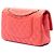 Borsa a tracolla Chanel Medium Classic Lambskin Double Flap Arancione - vista 2