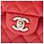 Borsa a tracolla Chanel Medium Classic Lambskin Double Flap Arancione - vista 5