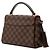 Borsa Louis Vuitton Damier Ebene Croisette marrone - vista 2