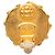 Orecchini a clip Chanel CC placcati oro e perle finte dorate D'oro - vista 3