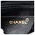 Borsa a tracolla con patta singola Chanel CC in nylon trapuntato verticale nero e grosgrain - vista 5