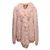 Hellrosa Gucci 2022 Wollmischungs-Cardigan mit Flaum Taille US L