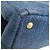 Borsa Prada in denim Canapa blu con logo - vista 12
