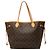 Bolso Tote Louis Vuitton Monogram Neverfull MM marrón Castaño