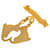 Gold Hermès Gold Plated Les Fetes en Hermes Pin Brooch Golden  - view 2