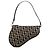 Borsa a tracolla Mini Diorissimo in tela Saddle nera di Dior Nero