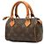 Bolso Louis Vuitton Monogram Mini Speedy HL marrón Castaño - vista 2