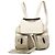 Bamboo Mochila Gucci de cuero blanco con borla de bambú