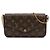 Borsa a tracolla Louis Vuitton Monogram Pochette Felicie marrone