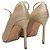 Escarpins à bout pointu et bride à la cheville à paillettes dorés Manolo Blahnik Taille 40 - vue 4
