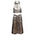 Vintage Silber & Gold Jeanne Lanvin Metallic Jacquard Oberteil & Hose Set Größe US S