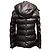Chaqueta acolchada con capucha de cuero negro Tom Ford Talla IT 40 - vista 4