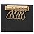 Black Louis Vuitton Monogram Empreinte 6 Key Holder - view 5