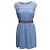 Ärmelloses blaues Prada Mini-Kleid Größe IT 46