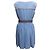 Ärmelloses blaues Prada Mini-Kleid Größe IT 46 - Ansicht 2