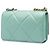 Wallet On Chain Grüner Chanel gesteppter Lammleder 19 Satchel mit Kette - Ansicht 2
