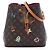 Borsa a secchiello Louis Vuitton Monogram Love Lock Neonoe MM marrone